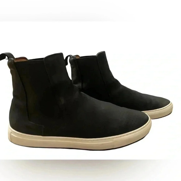 Taft Leather pull on high top sneakers - Picture 3 of 6